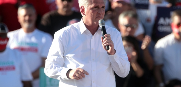 house speaker kevin mccarthy speaking at a rally