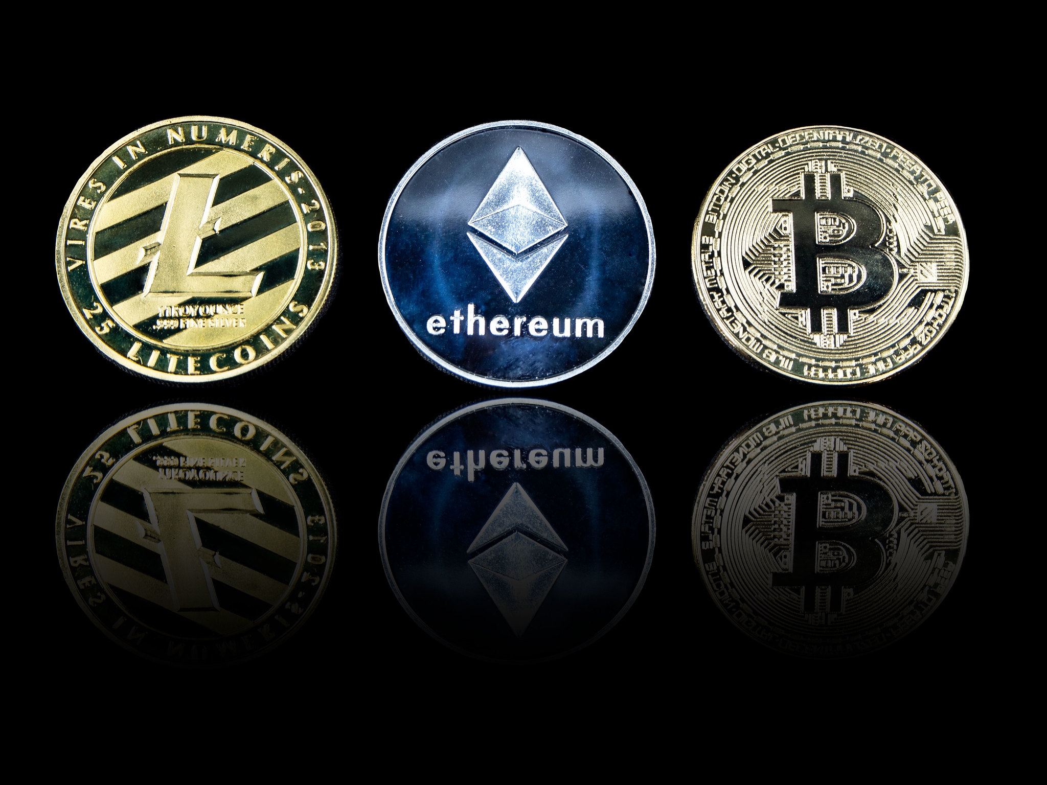 bitcoin ethereum crypto logos