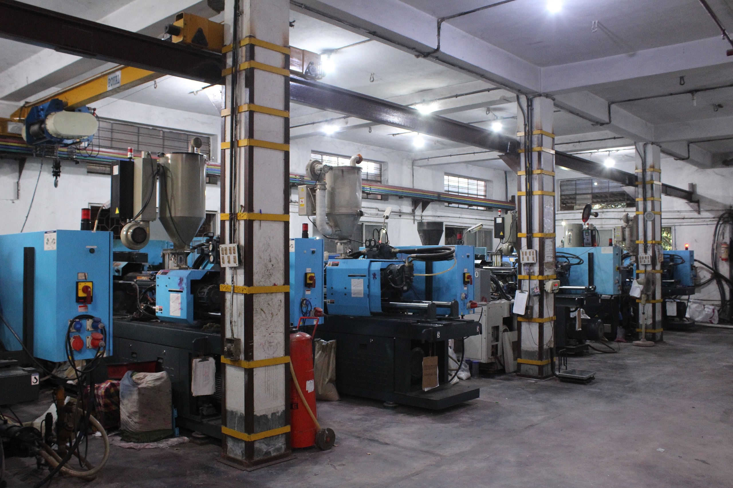 Photo of industrial machinery in a factory