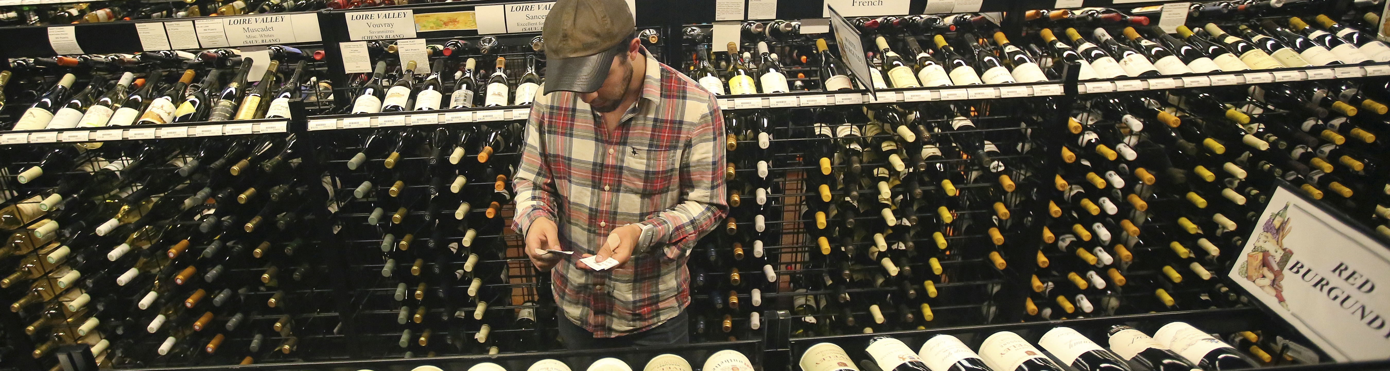  A worker at a state liquor store